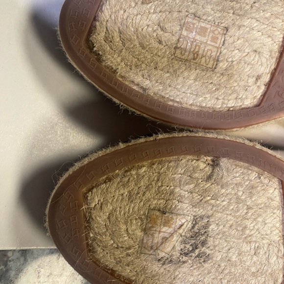 J. Crew Cream Canvas Espadrille Flats with Black Cap Toe - Picture 6 of 10